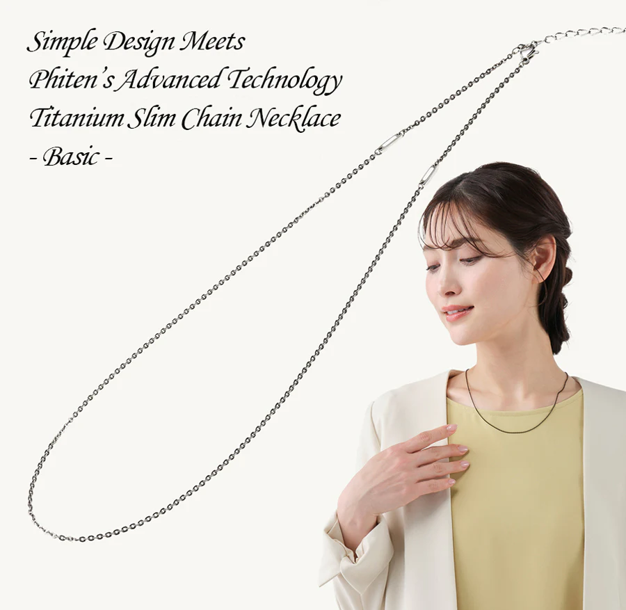 Titanium Slim Chain Necklace Basic - Image 9